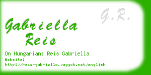 gabriella reis business card
